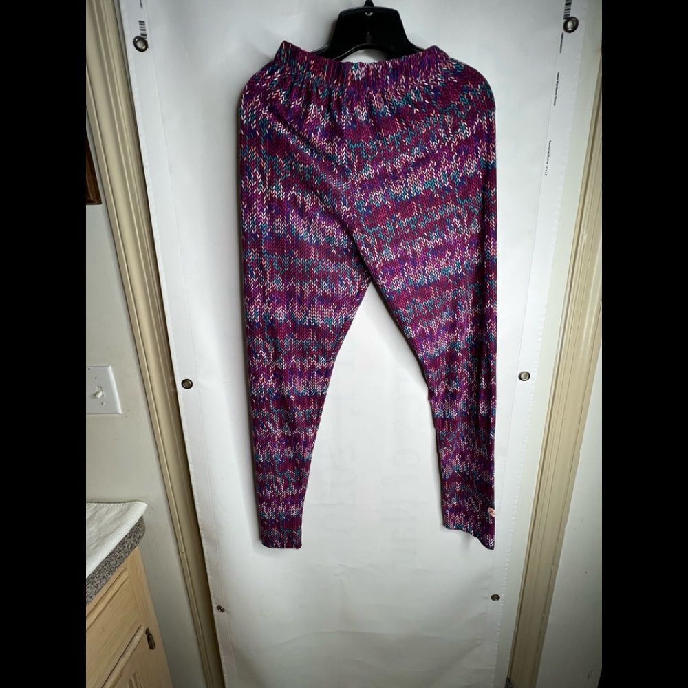 Sweet Legs Legging Purple Print Deign